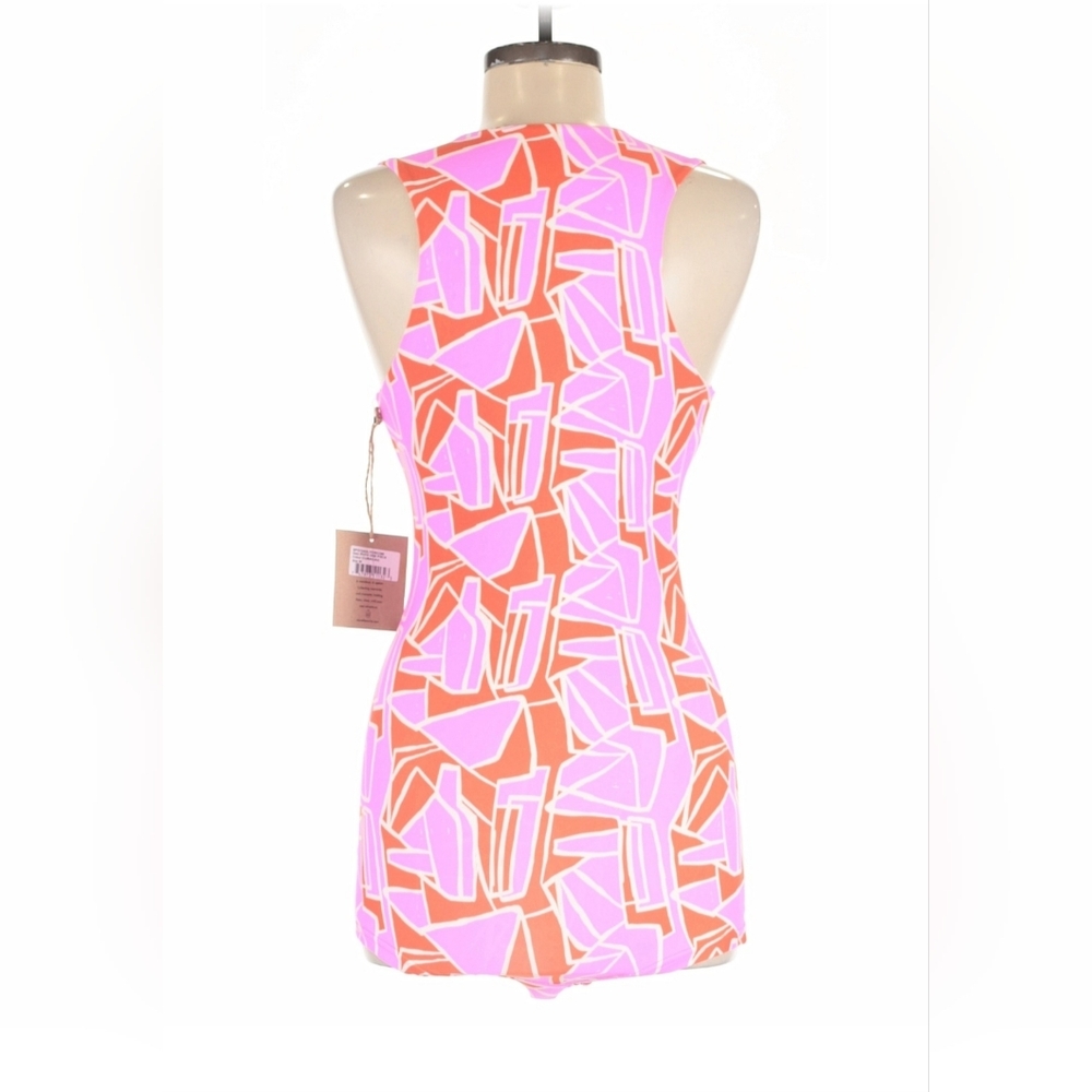 NWT Stone Fox Swim Vibrant Pink and Orange Rafa One Piece - Picture 2 of 3